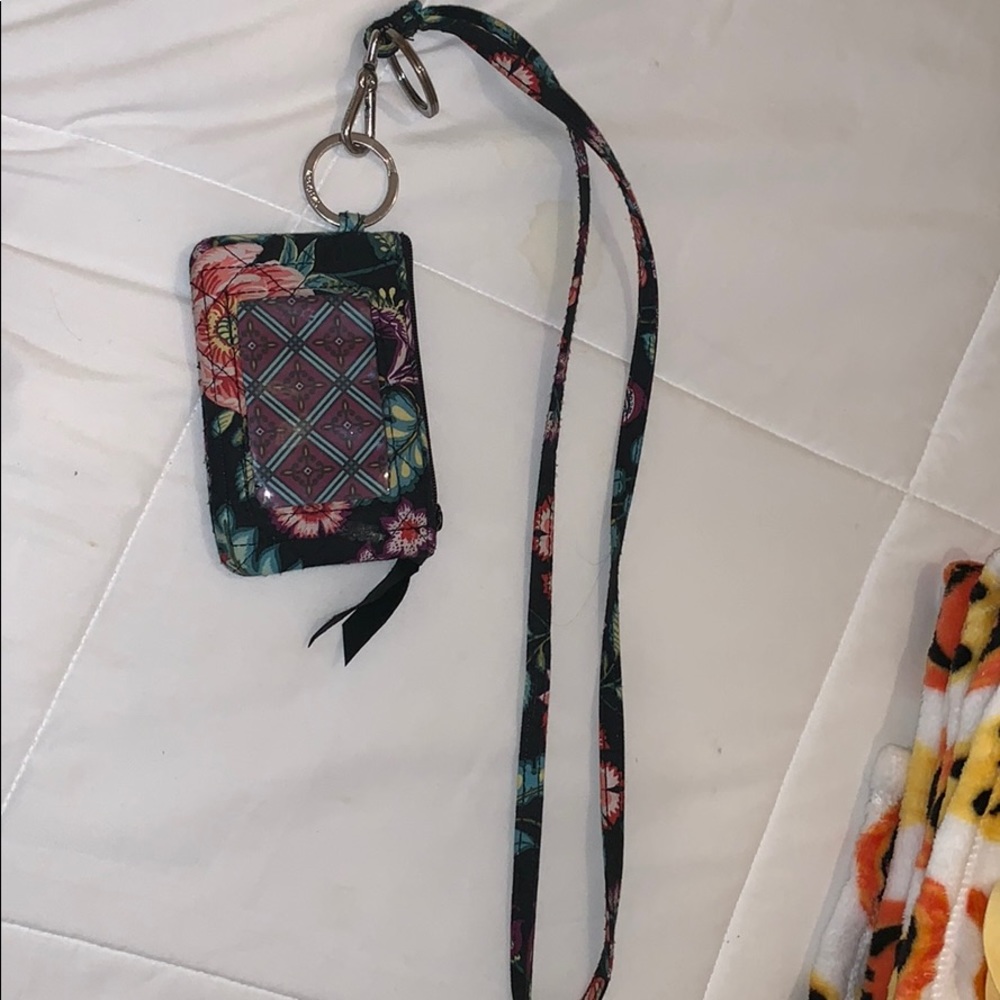 Vera Bradley ID wallet w/ matching lanyard